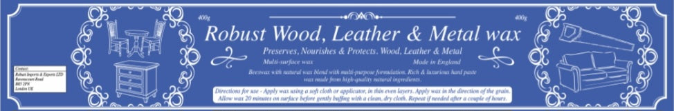 Robust Wood Leather & Metal Wax